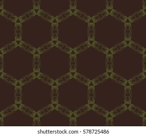 Modern stylish texture. Repeating abstract background with chaotic strokes.Vector monochrome seamless pattern