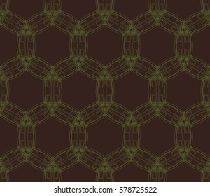 Modern stylish texture. Repeating abstract background with chaotic strokes.Vector monochrome seamless pattern