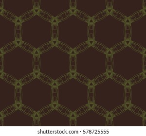 Modern stylish texture. Repeating abstract background with chaotic strokes.Vector monochrome seamless pattern