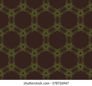 Modern stylish texture. Repeating abstract background with chaotic strokes.Vector monochrome seamless pattern