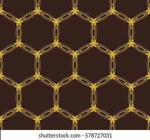 Modern stylish texture. Repeating abstract background with chaotic strokes.Vector monochrome seamless pattern