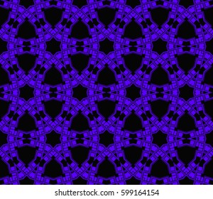 Modern stylish texture. Repeating abstract background with chaotic strokes.Vector monochrome seamless pattern