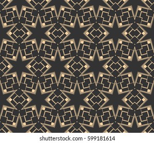 Modern stylish texture. Repeating abstract background with chaotic strokes.Vector monochrome seamless pattern