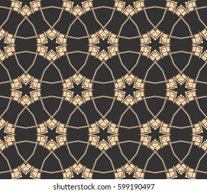 Modern stylish texture. Repeating abstract background with chaotic strokes.Vector monochrome seamless pattern