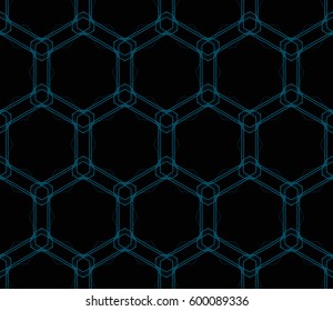 Modern stylish texture. Repeating abstract background with chaotic strokes.Vector monochrome seamless pattern