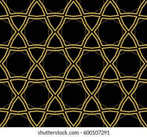 Modern stylish texture. Repeating abstract background with chaotic strokes.Vector monochrome seamless pattern