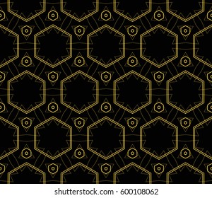 Modern stylish texture. Repeating abstract background with chaotic strokes.Vector monochrome seamless pattern