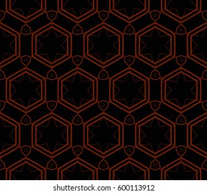 Modern stylish texture. Repeating abstract background with chaotic strokes.Vector monochrome seamless pattern