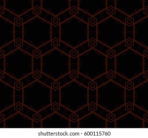 Modern stylish texture. Repeating abstract background with chaotic strokes.Vector monochrome seamless pattern