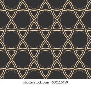 Modern stylish texture. Repeating abstract background with chaotic strokes.Vector monochrome seamless pattern