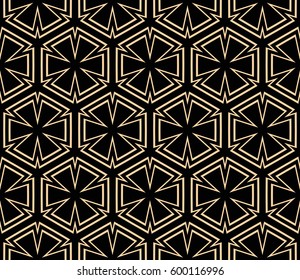 Modern stylish texture. Repeating abstract background with chaotic strokes.Vector monochrome seamless pattern