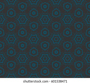 Modern stylish texture. Repeating abstract background with chaotic strokes.Vector monochrome seamless pattern