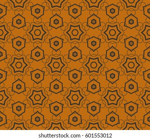 Modern stylish texture. Repeating abstract background with chaotic strokes.Vector monochrome seamless pattern