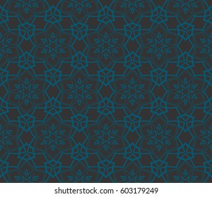 Modern stylish texture. Repeating abstract background with chaotic strokes.Vector monochrome seamless pattern