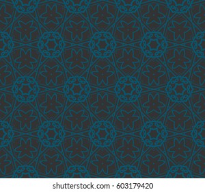 Modern stylish texture. Repeating abstract background with chaotic strokes.Vector monochrome seamless pattern