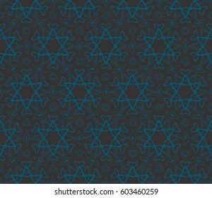 Modern stylish texture. Repeating abstract background with chaotic strokes.Vector monochrome seamless pattern