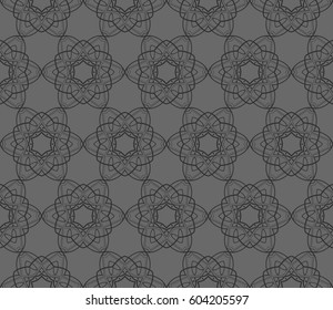 Modern stylish texture. Repeating abstract background with chaotic strokes.Vector monochrome seamless pattern