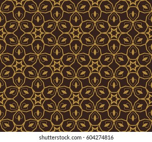 Modern stylish texture. Repeating abstract background with chaotic strokes.Vector monochrome seamless pattern
