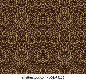Modern stylish texture. Repeating abstract background with chaotic strokes.Vector monochrome seamless pattern