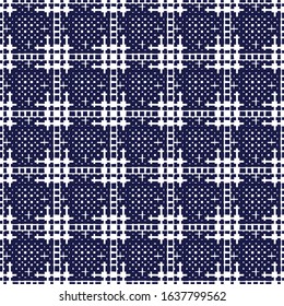 Modern stylish texture. Repeating geometric tiles with filled with dots 