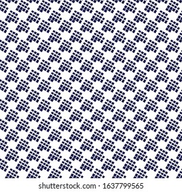 Modern stylish texture. Repeating geometric tiles with filled with dots 