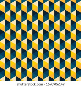 Modern stylish texture. Repeating geometric tiles with hexagonal elements. The background. Wrapper.