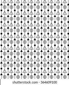 Modern stylish texture. Repeating geometric Circular, triangular tiles