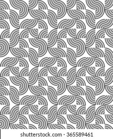 Modern stylish texture. Repeating geometric rounded circle tiles