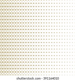 Modern stylish texture with rhombus. Seamless pattern. Repeating geometric tiles.  White and gold texture.
