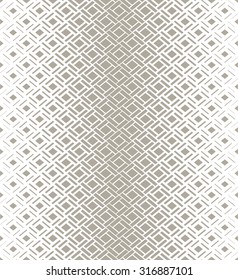 Modern stylish texture with rhombus. Vector seamless pattern. Repeating geometric tiles. White and gray texture