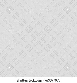 Modern stylish texture with rhombuses, squares . Seamless vector pattern. Repeating geometric tiles. 