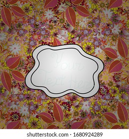  Moderne, stilvolle Textur. Nahtlos sanft, Feder auf Rosa, Gelb und Weiß.Vektorillustration - Stock.