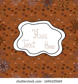 Moderne, stilvolle Textur. Nahtlos sanft, Feder auf Braun, Violett und Weiß. Vektorillustration - Stock.