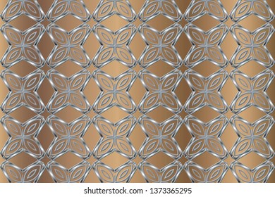 Modern stylish texture. Seamless pattern. Decoration for Wallpapers, poster, brochure cover, cards. Background screensaver. Brown color, brown pattern Luxury vector pattern