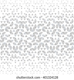 Modern stylish texture of the triangles and hexagons. Repeating geometric pattern tiles. White and gray texture. A seamless vector background.