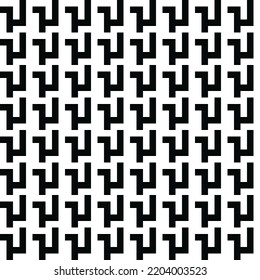 Modern stylish texture Vector seamless models. Black and white vector lines formed in a zigzag shape.