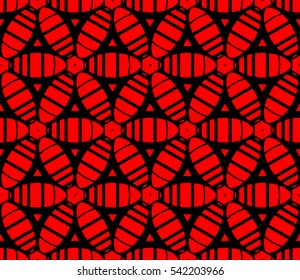 Modern stylish texture.Stylish background with fancy elements. Vector seamless pattern.