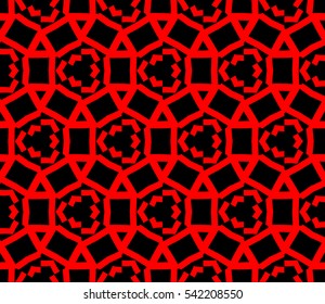 Modern stylish texture.Stylish background with fancy elements. Vector seamless pattern.
