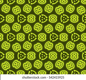 Modern stylish texture.Stylish background with fancy elements. Vector seamless pattern.