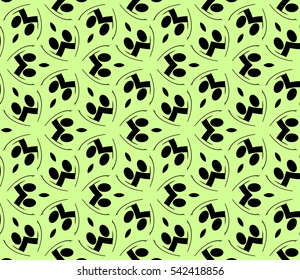 Modern stylish texture.Stylish background with fancy elements. Vector seamless pattern.