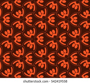 Modern stylish texture.Stylish background with fancy elements. Vector seamless pattern.