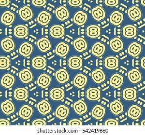 Modern stylish texture.Stylish background with fancy elements. Vector seamless pattern.