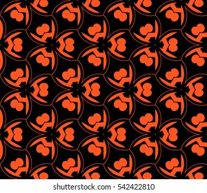 Modern stylish texture.Stylish background with fancy elements. Vector seamless pattern.