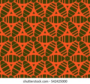 Modern stylish texture.Stylish background with fancy elements. Vector seamless pattern.