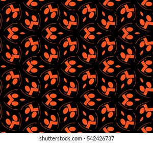 Modern stylish texture.Stylish background with fancy elements. Vector seamless pattern.