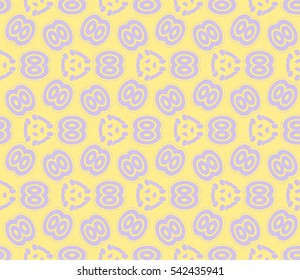 Modern stylish texture.Stylish background with fancy elements. Vector seamless pattern.