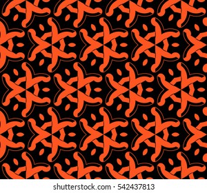 Modern stylish texture.Stylish background with fancy elements. Vector seamless pattern.