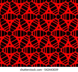 Modern stylish texture.Stylish background with fancy elements. Vector seamless pattern.