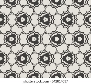 Modern stylish texture.Stylish background with fancy elements. Vector seamless pattern.