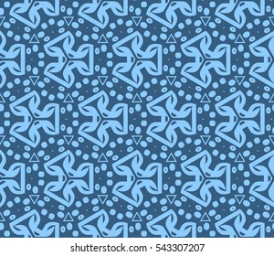 Modern stylish texture.Stylish background with fancy elements. Vector seamless pattern.